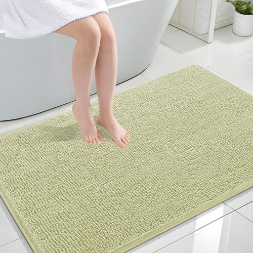 OLANLY Large Bathroom Rugs 47x32, Extra Soft Absorbent Chenille Bath Rugs