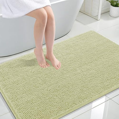 OLANLY Large Bathroom Rugs 47x32, Extra Soft Absorbent Chenille Bath Rugs
