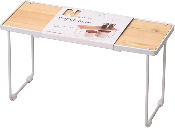 Pearl Metal HB-5085 Shelf, Slim, Natural, White
