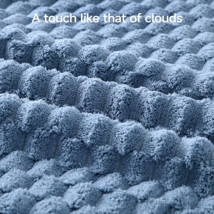 REDKISS Blue Microfiber Bath Towels Large, 30“x60” Super Absorbent Towels