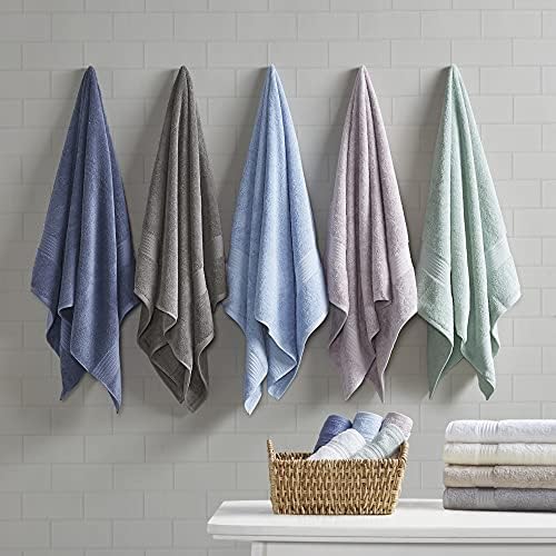 Madison Park Organic Cotton Bath Towel Set Absorbent, 6 Piece, Tan