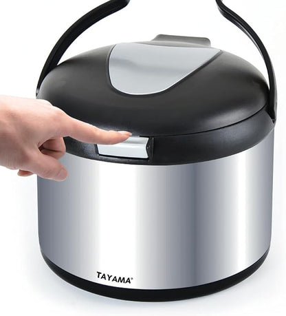 Tayama Stainless Steel Thermal Cooker,Black,5 Qt.