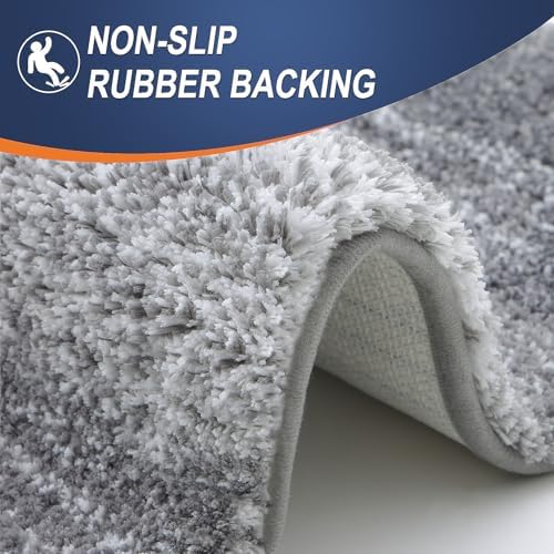 OLANLY Large Bathroom Rugs 44x32, Extra Soft Absorbent Microfiber Bath Rugs