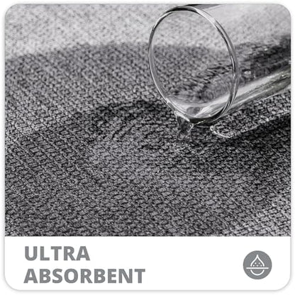 Bosap Bath Mat,Ultra Thin Bathroom Runner Rugs,Large Bath Mats for Bathroom,Quick Dry,Non-Slip,Machine Washable,Low Pile,Bath Rug,Shower Outside,Sink,Home Decor Accessories.Grey,2'x6'(24x72inch)