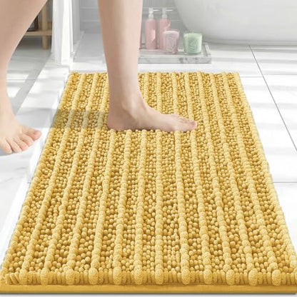 Arotive Bathroom Rugs Mat 24x16, Soft Absorbent Chenille Shaggy Bath Mat