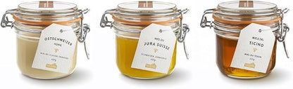 Le Parfait Super Terrine 125mL (4oz) Zero Waste Eco-Friendly Glass Canning Jars, Airtight Rubber Seal & Wire Bail Lid, BPA-Free, Water Bath Safe for Food Storage & Preserving, Made in France, 4PK