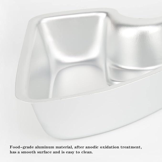 Number 2 Shaped Cake Pan, DIY 3D Two-year Old Birthday Cake Pan, Aluminum Cake Mould Nonstick Baking Tools