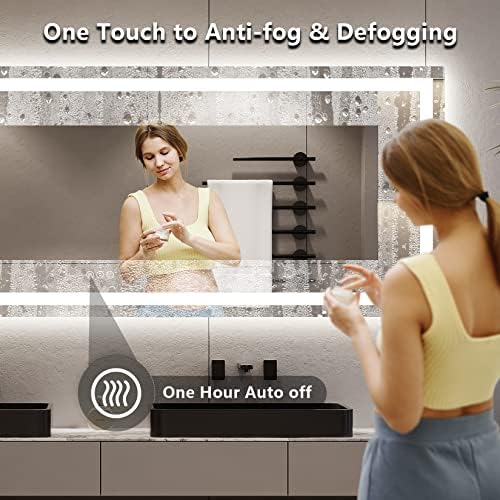 96x36 LED Bathroom Mirror with Lights, Lighted Vanity Mirror