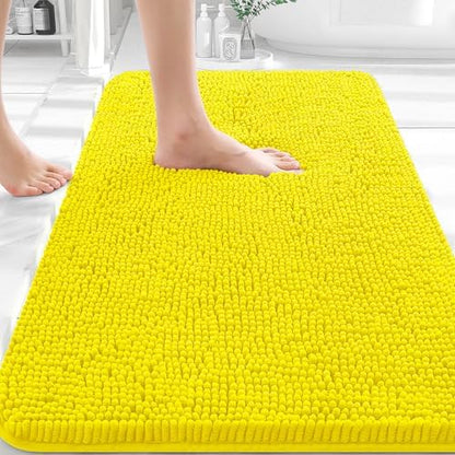 OLANLY Bathroom Rugs 30x20, Extra Soft Absorbent Chenille Bath Rugs