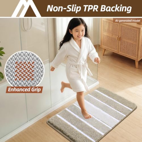 COSY HOMEER Bathroom Rugs 30x20, Ultra Soft Absorbent Bath Mat