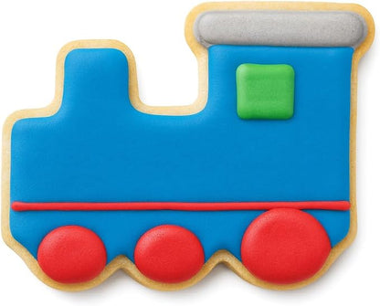 Train Engine Cookie Cutter with Easy Push Design