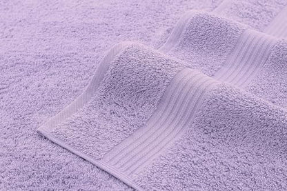 American Veteran Towel, Hand Towels for Bathroom Set of 4, 100% Cotton Turkish Hand Towel Sets, Soft Hand Face Towels, Lilac Hand Towels