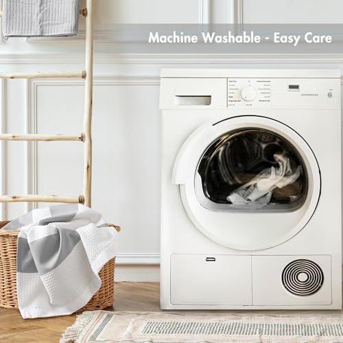Madison Park Spa Waffle Weave Stall Shower Curtain, 36 x 72, Grey