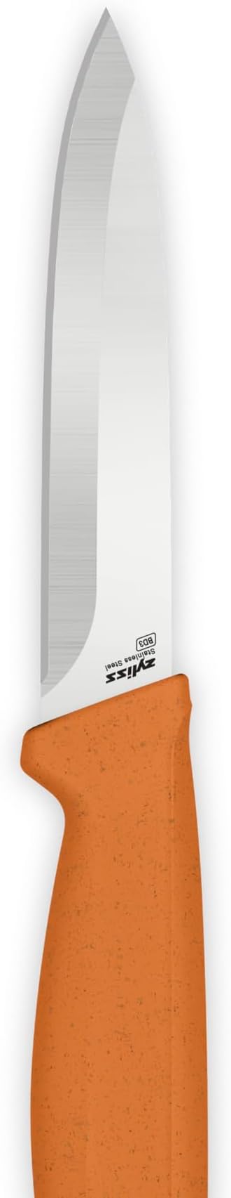 Zyliss Classic 3 Piece Peeling & Paring Knife Set with Straight, Serrated & Curved Blades, Stainless Steel 15° Edge, Ergonomic Wheat Straw Handles, Blade Covers