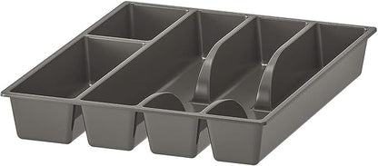 Cutlery Tray, Grey, Kitchen Drawer Organizer Insert. 31x26 cm (12x10 ''). Clever fittings inside drawers and cabinets keep things organised. SMACKER IKEA.