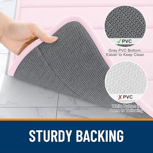 OLANLY Memory Foam Large Bath Mat 70x46, Super Soft Absorbent Bathroom Rugs