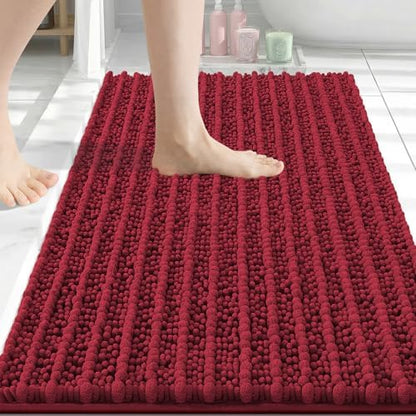 Arotive Bathroom Rugs Mat 34x21, Soft Absorbent Chenille Shaggy Bath Mat