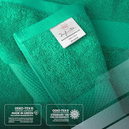 Infinitee Xclusives 100% Ring-Spun Cotton Bath Towels for Bathroom - Pack 4
