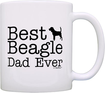 Dog Dad Mug Best Beagle Dad Ever 11oz Ceramic Coffee Mug Tea Cup White