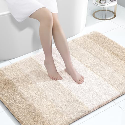 OLANLY Large Bathroom Rugs 60x40, Extra Soft Absorbent Microfiber Bath Rugs