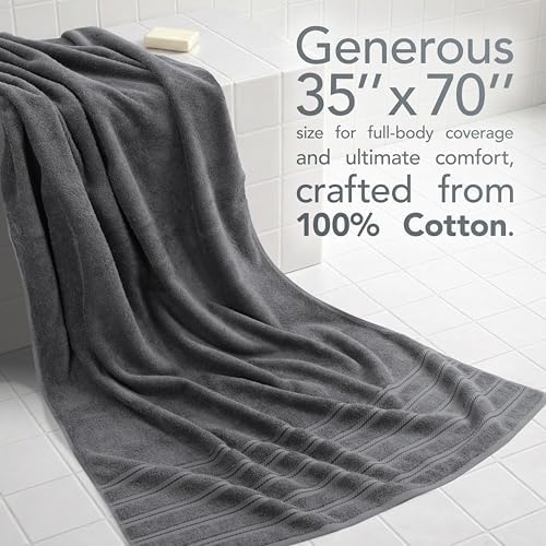 American Soft Linen 100% Cotton Luxury Turkish Towels, 35x70 XL Bath Sheet