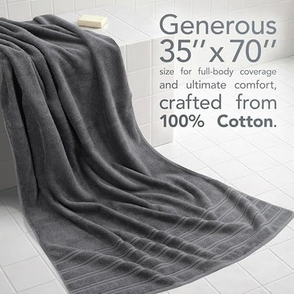 American Soft Linen 100% Cotton Luxury Turkish Towels, 35x70 XL Bath Sheet
