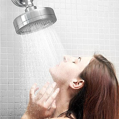 AquaHomeGroup Filtered Shower Head, Chrome, 2-Stage, 2.5 GPM, 2 Cartridges