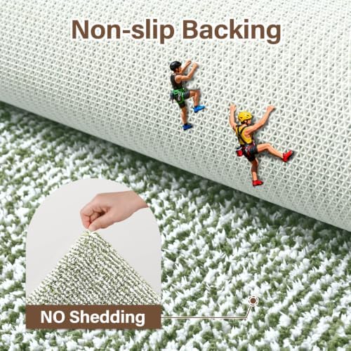 Bathroom Rugs 24x17 Non Slip Washable, Soft Absorbent Bath Mat Matcha Green