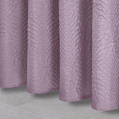 Gibelle 72x84 Extra Long Shower Curtain, Ombre Lavender 3D Embossed Half Bath Curtain