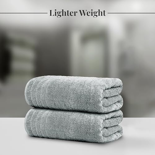 Tens Towels 8 Piece Towel Set, 2 XL Bath, 2 Hand, 4 Washcloth, Cool Grey
