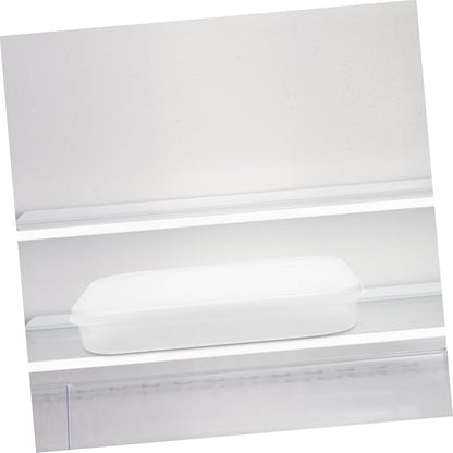 2pcs Stackable Clear Refrigerator Containers with Lids for Seafood Storage Airtight Ideal for Pantry Organization and Fridge