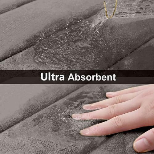 Buganda Memory Foam Bath Mat 35.4 x 24, Ultra Soft Absorbent Bathroom Rugs