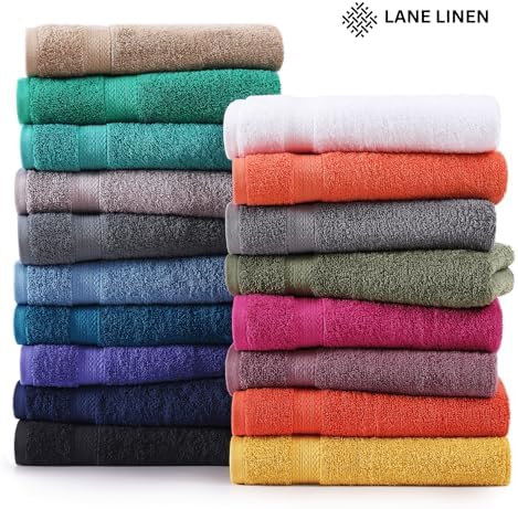LANE LINEN Bath Sheets 4 Pack Oversized Soft Absorbent - Sea Port