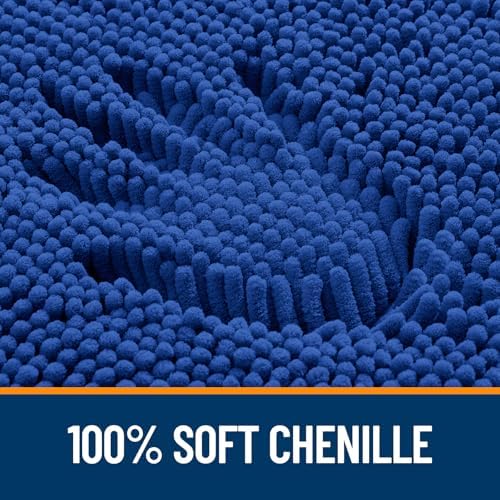 OLANLY Bathroom Rugs 32x20, Extra Soft Absorbent Chenille Bath Rugs