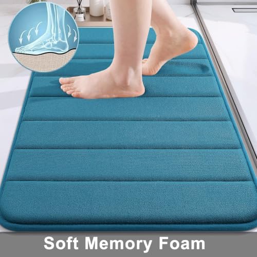 Buganda Memory Foam Bath Mat 35 x 24, Ultra Soft Absorbent Bathroom Rugs