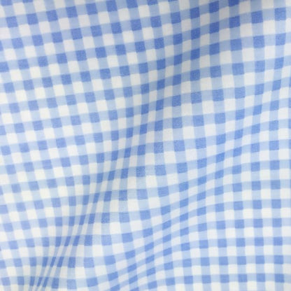Light Weight Natural Cotton Fabric by the Yard DIY Making Supplies Quilting Patchwork Fabric Fat Quarter Bundles DIY for Quilting Cotton Patchwork Cushions (Blue Square, 1 Yard)