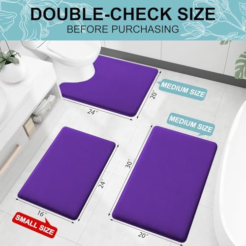 Smiry Memory Foam Bath Mat 36x24, Extra Soft and Absorbent Bathroom Rugs