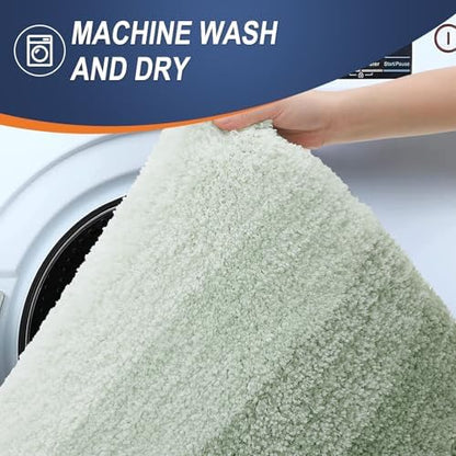 OLANLY Bathroom Runner Rug 47x24, Extra Soft Absorbent Microfiber Bath Rugs