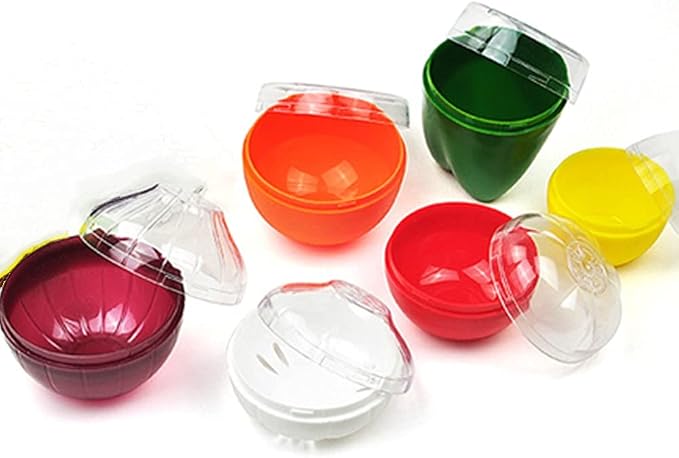 OUKEYI Reusable Fruit and Vegetable Storage Containers Refrigerator Box Storage Bowls Saver Holder Keeper for onion, Green pepper, Tomato, Lemon, and garlic ，Refrigerator Vegetable Crisper 5 Pack