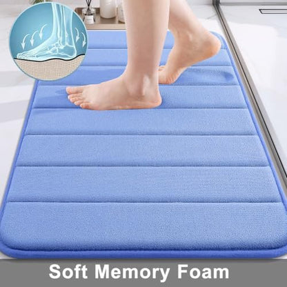 Buganda Memory Foam Bath Mat 34 x 20, Ultra Soft Absorbent Bathroom Rugs