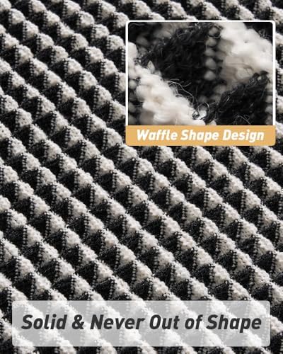 Upgraded Waffle Bath Mat Ultra Absorbent Non Slip Bathroom Mat, 20" x 32"