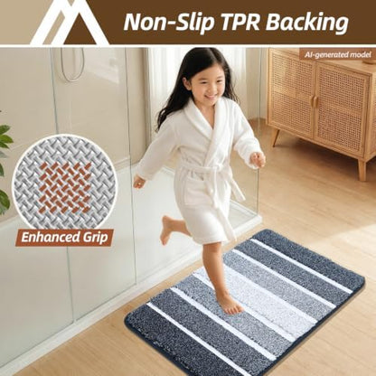 COSY HOMEER Bathroom Rugs 24x17, Ultra Soft Absorbent Bath Mat