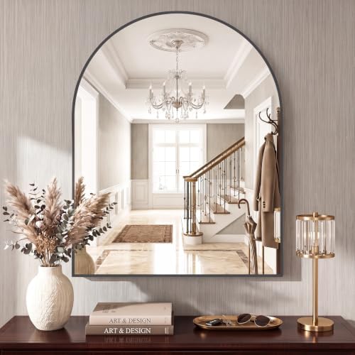 Sweetcrispy 30"x40" Arched Bathroom Mirror, Bathroom Mirrors for Over Sink