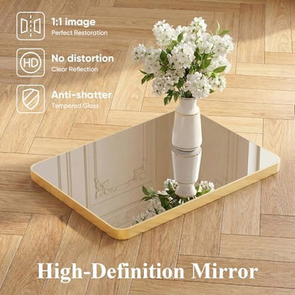 Sweetcrispy Bathroom Mirror, Vanity Mirrors for Wall, 30x48 Inch