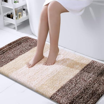 OLANLY Bathroom Runner Rug 47x24, Extra Soft Absorbent Microfiber Bath Rugs