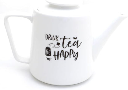Eau de Vie teapot, large porcelain teapot with florals