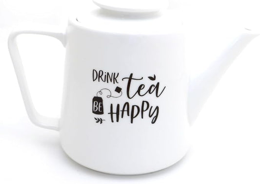 Eau de Vie teapot, large porcelain teapot with florals