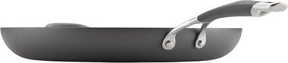 Circulon - 83906 Circulon Radiance Hard Anodized Nonstick Frying Pan / Fry Pan / Hard Anodized Skillet with Helper Handle - 14 Inch Large Skillet, Gray
