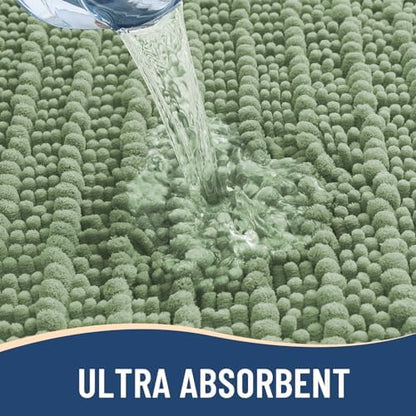Arotive Bathroom Rugs Mat 47x32, Soft Absorbent Chenille Shaggy Bath Mat
