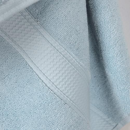 SUPERIOR Egyptian Cotton Plush & Absorbent, Bath Towel Set of 2, Light Blue